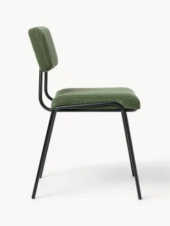 Sillas tapizadas de pana Mats, 2 uds.