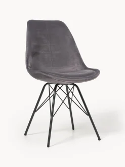 Sillas tapizadas de terciopelo Eris, 2 uds.