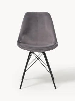 Sillas tapizadas de terciopelo Eris, 2 uds.