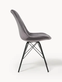 Sillas tapizadas de terciopelo Eris, 2 uds.