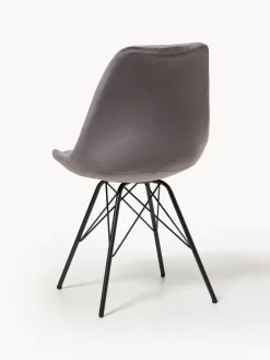 Sillas tapizadas de terciopelo Eris, 2 uds.