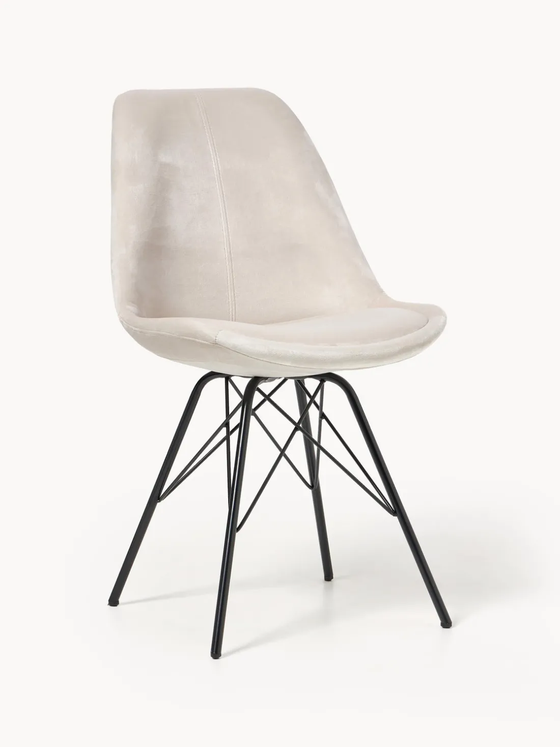 Sillas tapizadas de terciopelo Eris, 2 uds.