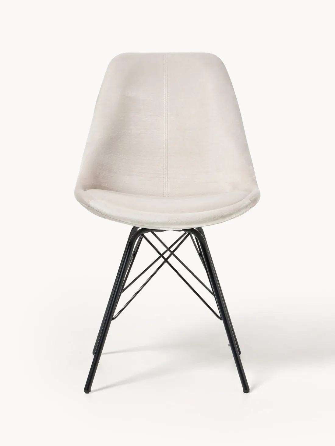 Sillas tapizadas de terciopelo Eris, 2 uds.