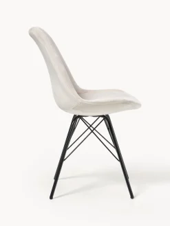 Sillas tapizadas de terciopelo Eris, 2 uds.