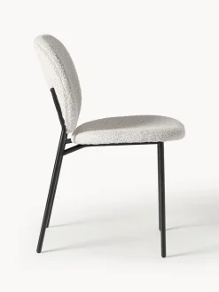 Sillas tapizadas en tejido bouclé Ulrica, 2 uds.