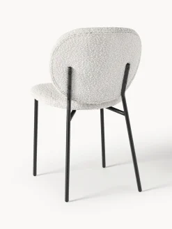 Sillas tapizadas en tejido bouclé Ulrica, 2 uds.