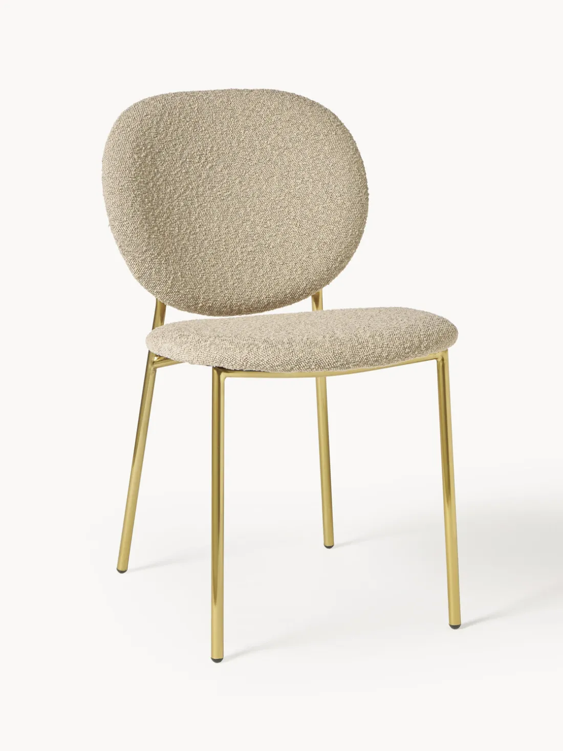 Sillas tapizadas en tejido bouclé Ulrica, 2 uds.