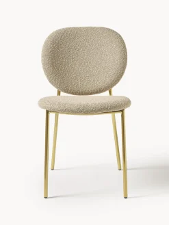 Sillas tapizadas en tejido bouclé Ulrica, 2 uds.