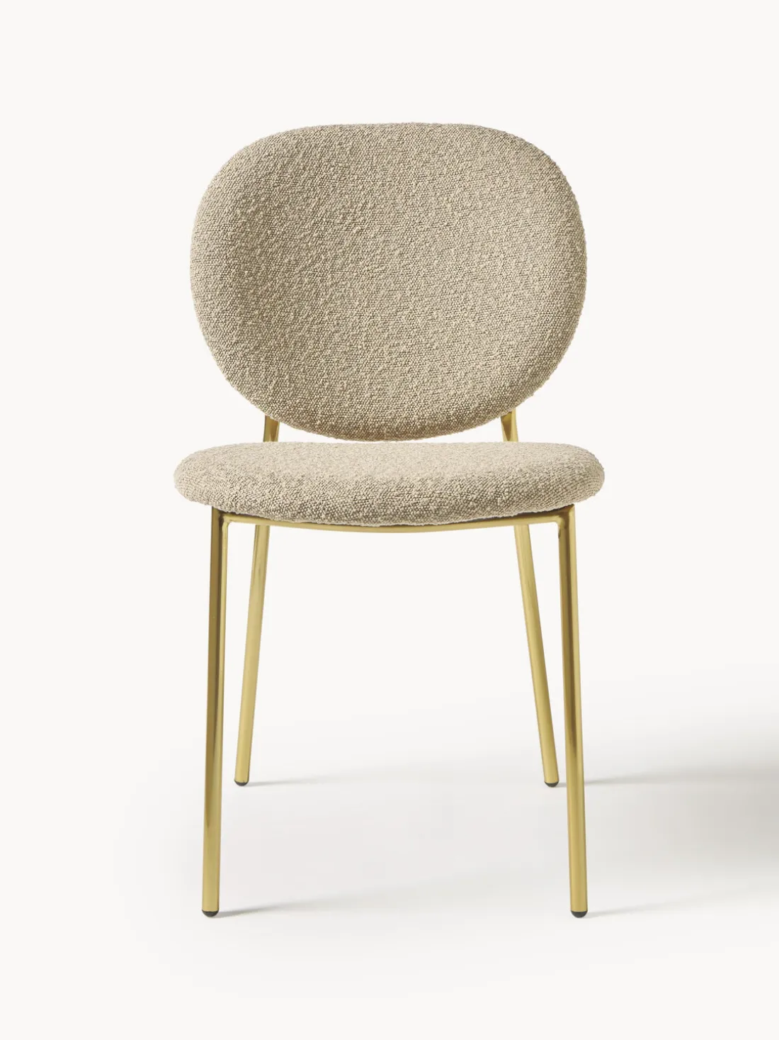 Sillas tapizadas en tejido bouclé Ulrica, 2 uds.