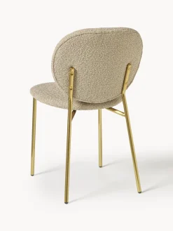 Sillas tapizadas en tejido bouclé Ulrica, 2 uds.