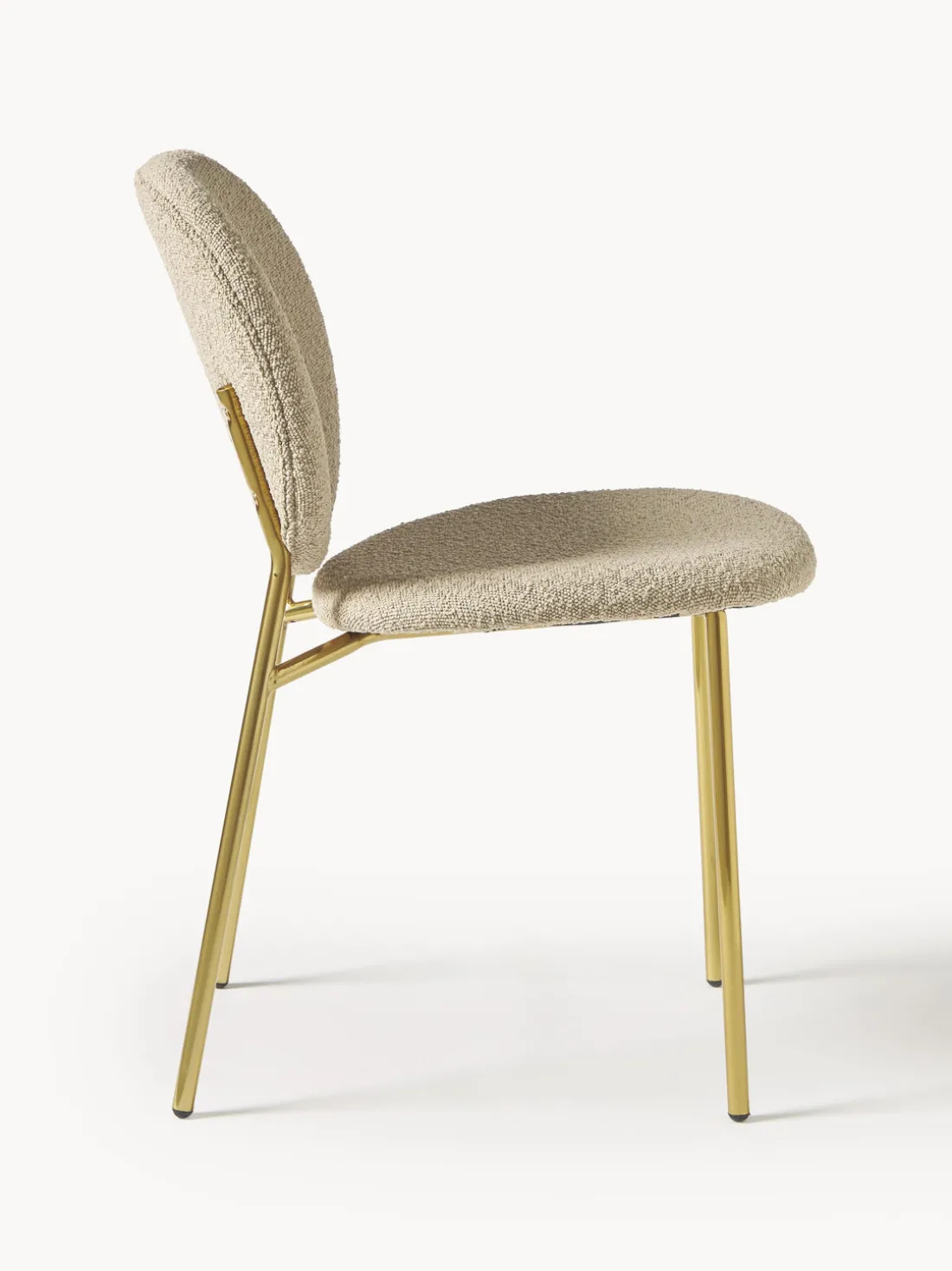 Sillas tapizadas en tejido bouclé Ulrica, 2 uds.