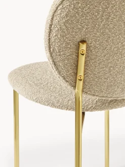 Sillas tapizadas en tejido bouclé Ulrica, 2 uds.