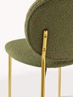 Sillas tapizadas en tejido bouclé Ulrica, 2 uds.