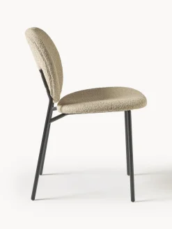 Sillas tapizadas en tejido bouclé Ulrica, 2 uds.