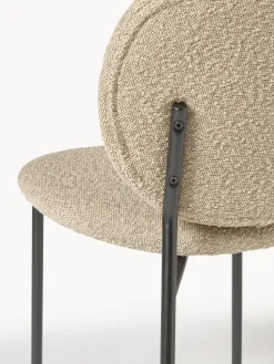 Sillas tapizadas en tejido bouclé Ulrica, 2 uds.