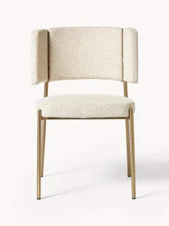 Sillas tapizadas en tejido bouclé Samantha, 2 uds.