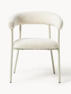 Sillas tapizadas en tejido bouclé Thiago, 2 uds.