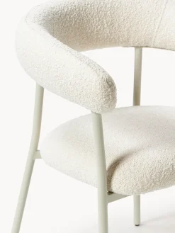 Sillas tapizadas en tejido bouclé Thiago, 2 uds.