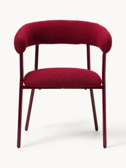 Sillas tapizadas en tejido bouclé Thiago, 2 uds.