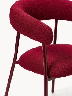 Sillas tapizadas en tejido bouclé Thiago, 2 uds.