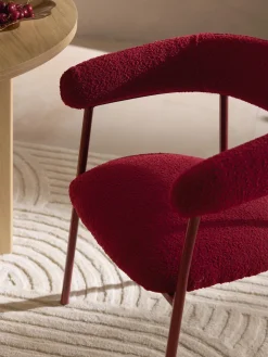 Sillas tapizadas en tejido bouclé Thiago, 2 uds.