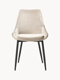 Sillas tapizadas en terciopelo Sierra, 2 uds.