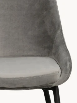 Sillas tapizadas en terciopelo Sierra, 2 uds.