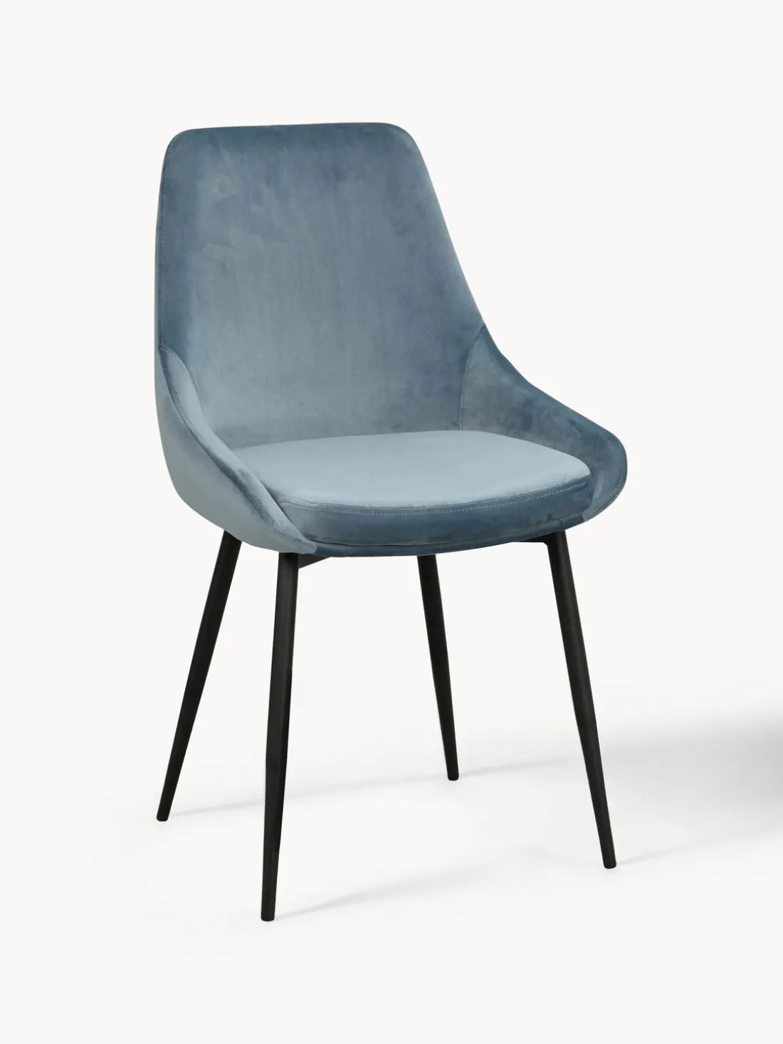 Sillas tapizadas en terciopelo Sierra, 2 uds.