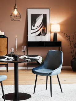 Sillas tapizadas en terciopelo Sierra, 2 uds.