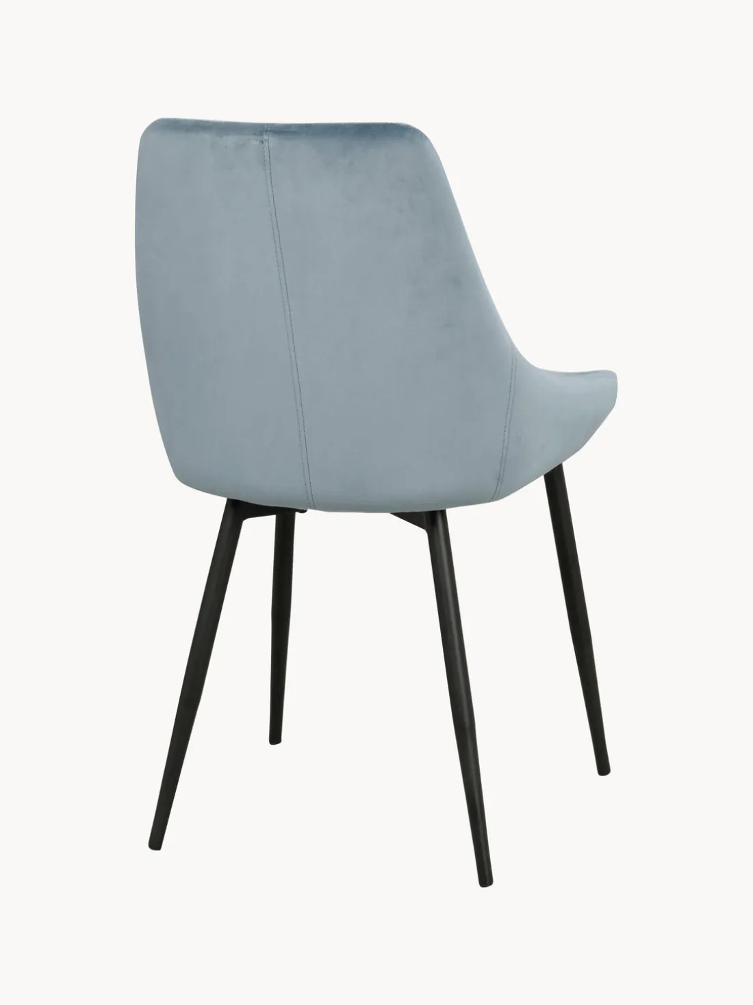 Sillas tapizadas en terciopelo Sierra, 2 uds.