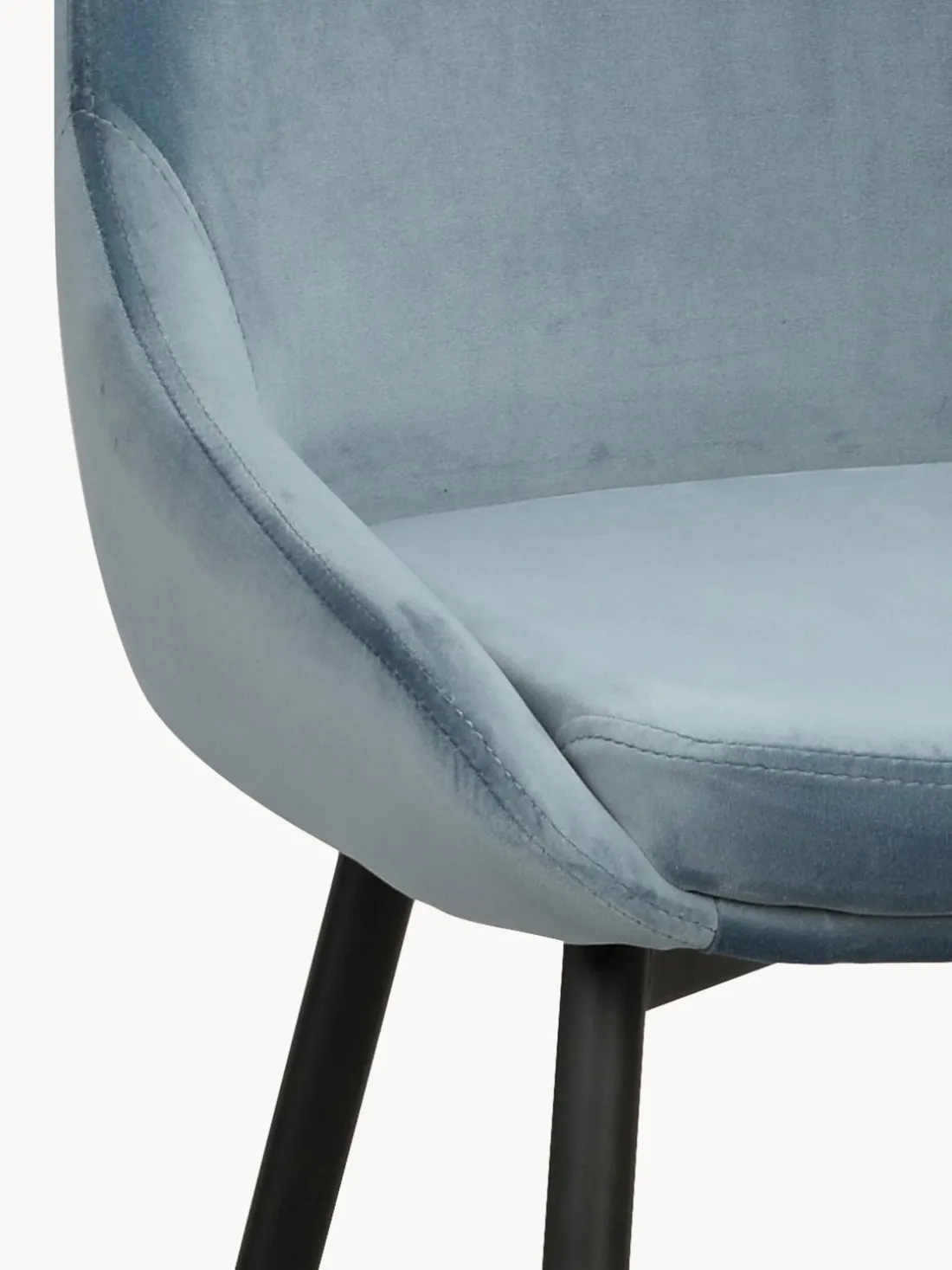 Sillas tapizadas en terciopelo Sierra, 2 uds.