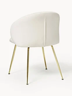 Sillas tapizadas en terciopelo Luisa, 2 uds.