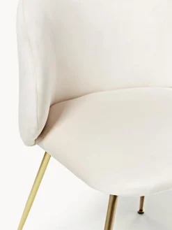 Sillas tapizadas en terciopelo Luisa, 2 uds.