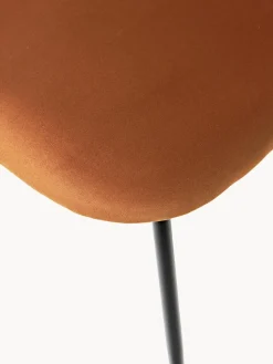 Sillas tapizadas en terciopelo Luisa, 2 uds.