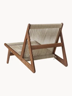 Sillón artesanal de madera de nogal con cojín de asiento MR01 Initial