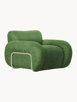 Sillón artesanal de terciopelo Arc