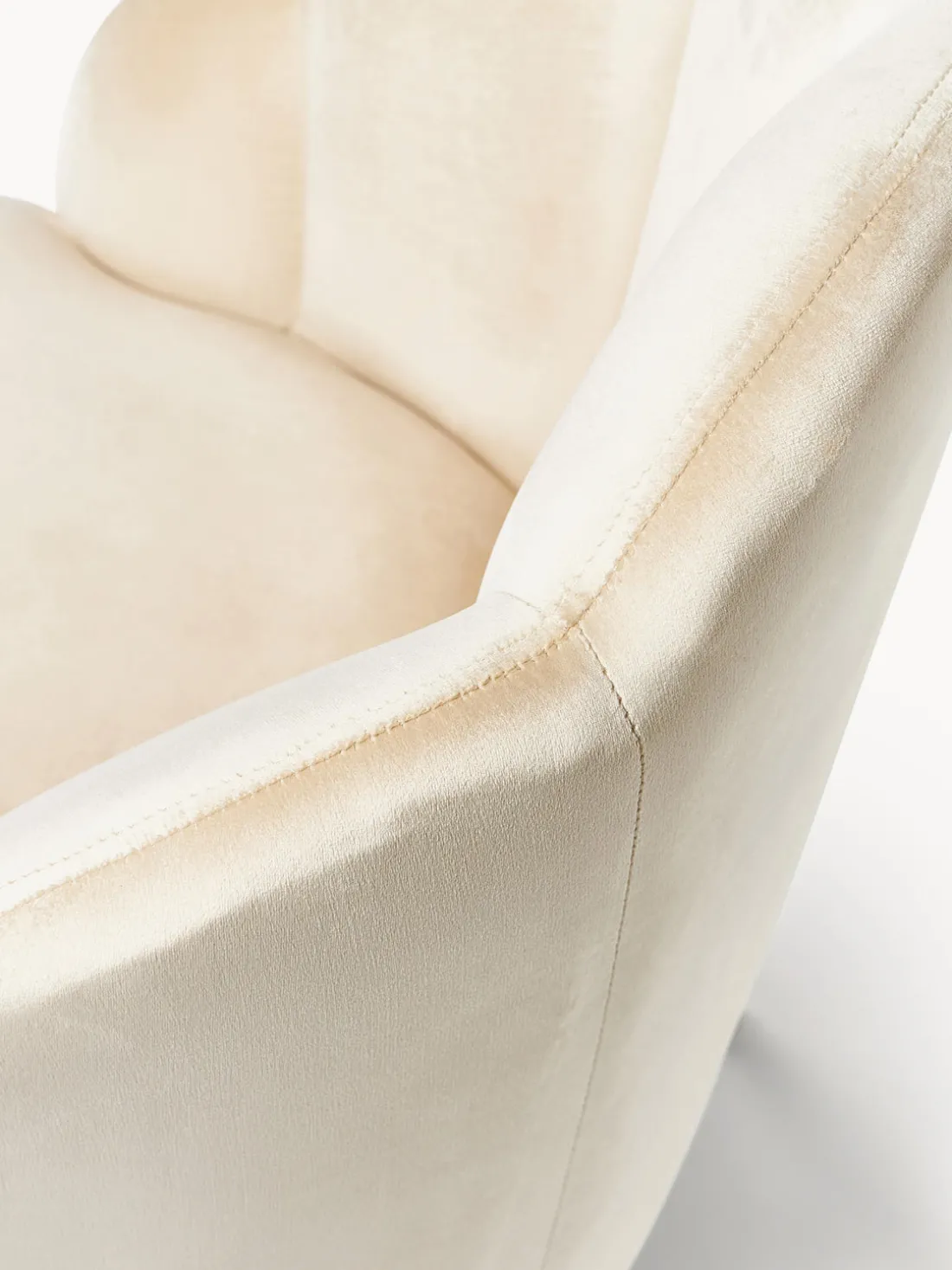 Sillón cóctel de terciopelo Helle