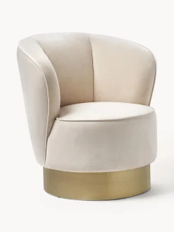 Sillón cóctel de terciopelo Olivia