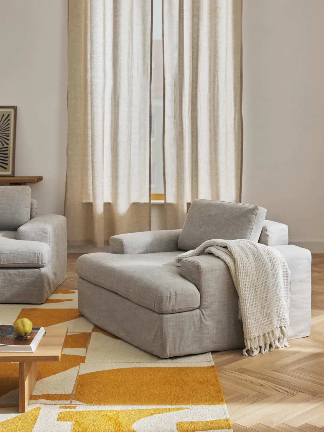 Sillón con tapizado desenfundable Russell