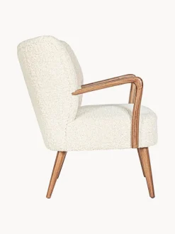 Sillón de borreguillo con reposabrazos Moritz