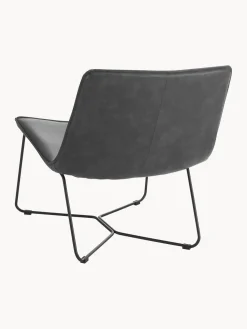 Sillón de cuero sintético Barrel