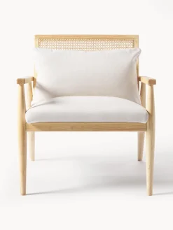 Sillón de madera de caucho Manuell