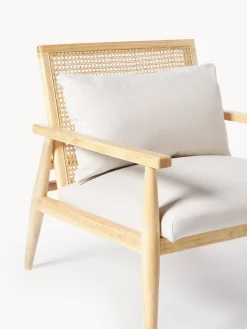 Sillón de madera de caucho Manuell