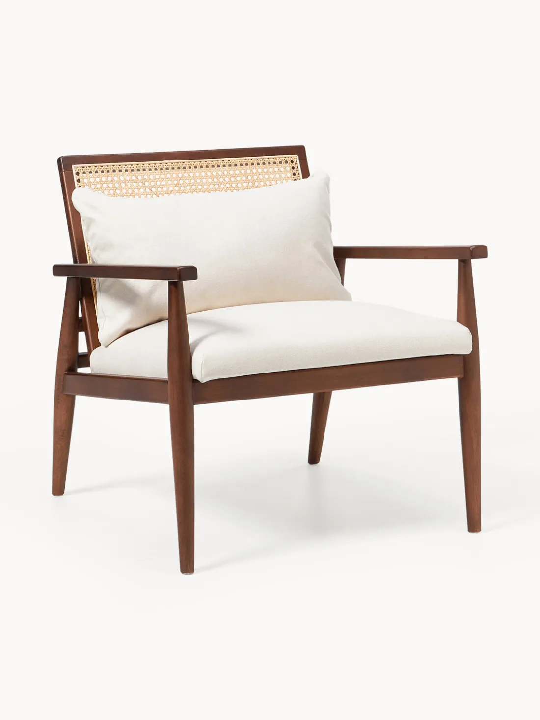 Sillón de madera de caucho Manuell