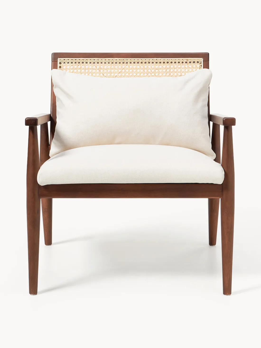 Sillón de madera de caucho Manuell