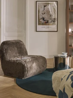 Sillón de piel sintética Emie