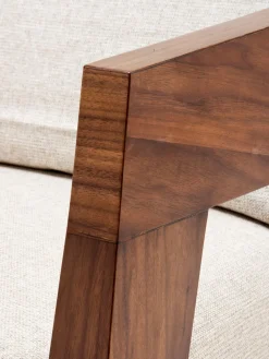 Sillón de salón artesanal de caoba Rubautelli