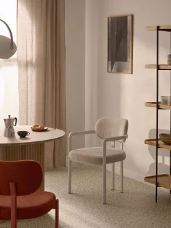 Sillón en tejido bouclé Adrien