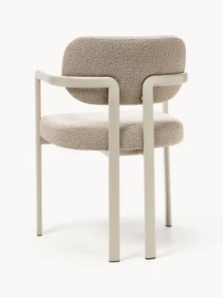 Sillón en tejido bouclé Adrien