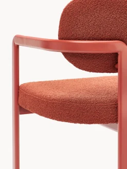 Sillón en tejido bouclé Adrien